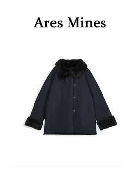 【盛朗熙Ares Mines】芬兰漫雪 匹马棉服仿羊羔毛内胆加厚外套女