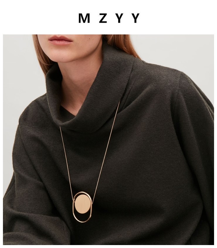 MZYY 极简几何COS风格毛衣链
