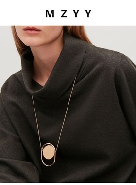 极简几何COS风格毛衣链