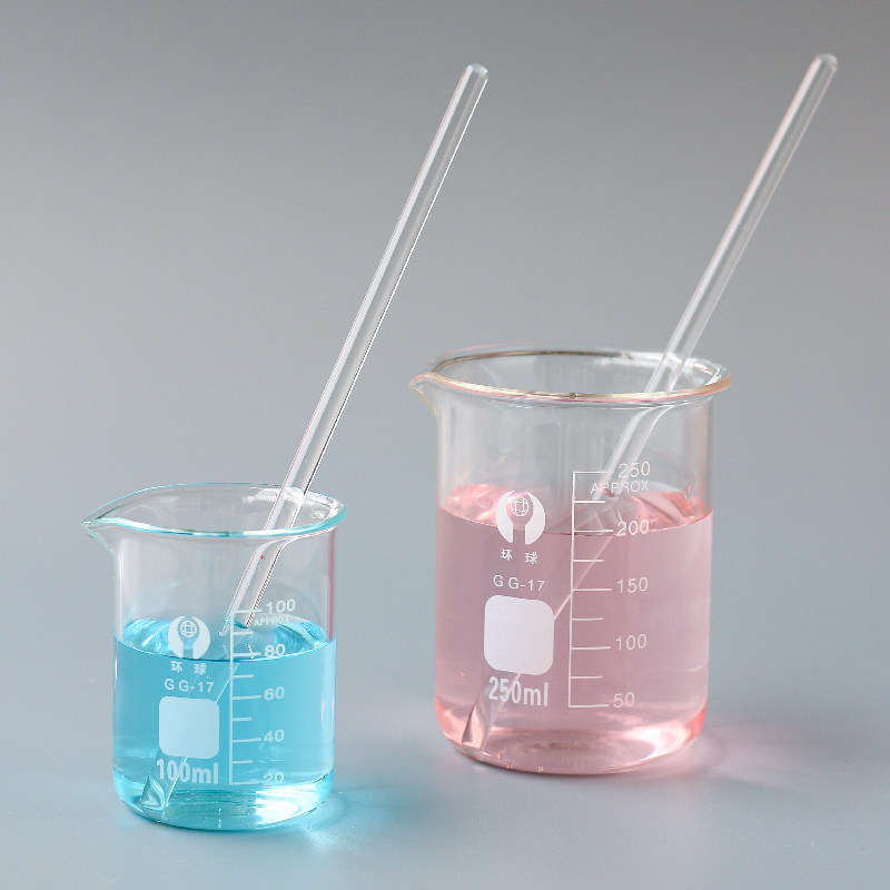 馥蕾 可加热量杯优质透明玻璃烧杯耐高温diy香薰蜡烛制作工具刻度