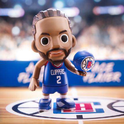 王牌化身伦纳德确认款 NBA官网授权正品潮玩手办球迷摆件卡哇伊