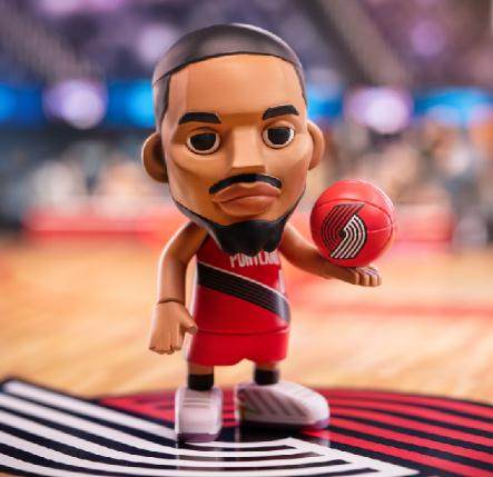 王牌化身利拉德确认款 NBA官网授权正品表哥潮玩手办球迷摆件送礼