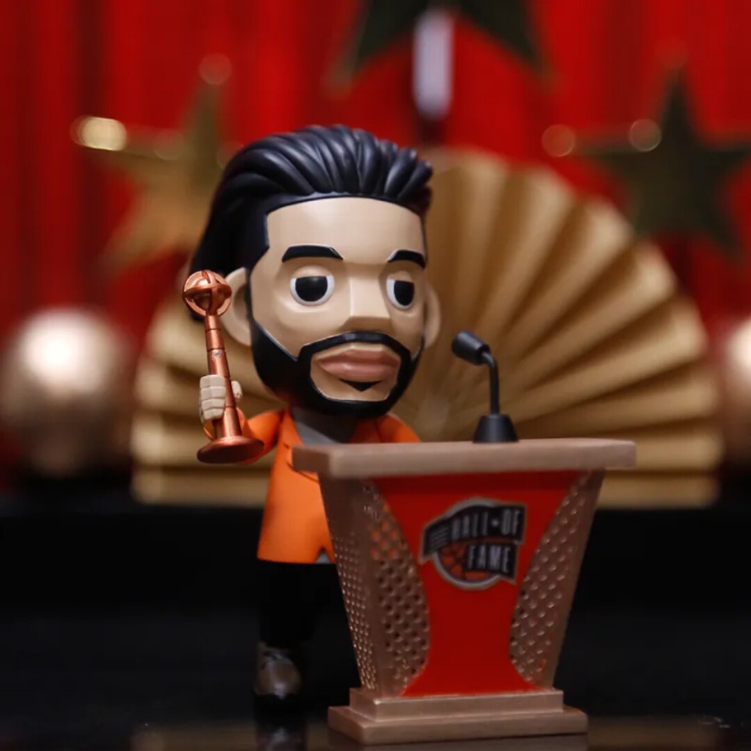 王牌化身名人堂邓肯2020届NBA球星盲盒Duncan石佛手办公仔收藏