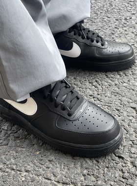 耐克男鞋Nike Air Force 1 AF1黑白色鞋空军一号板鞋