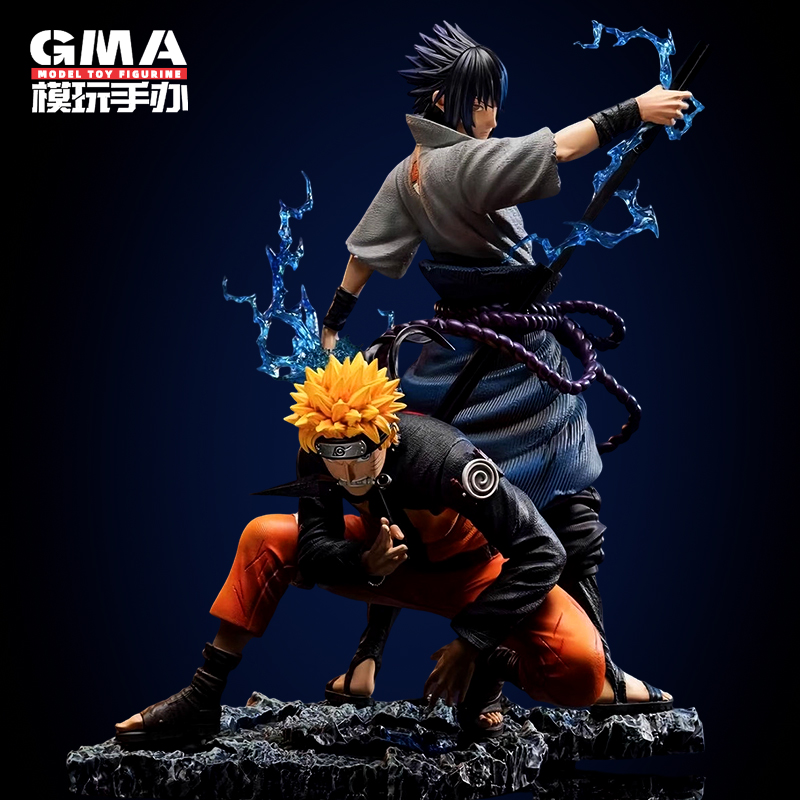 【现货】火影忍者GK鸣人佐助手办MZ鸣佐羁绊动漫周边摆件生日礼物