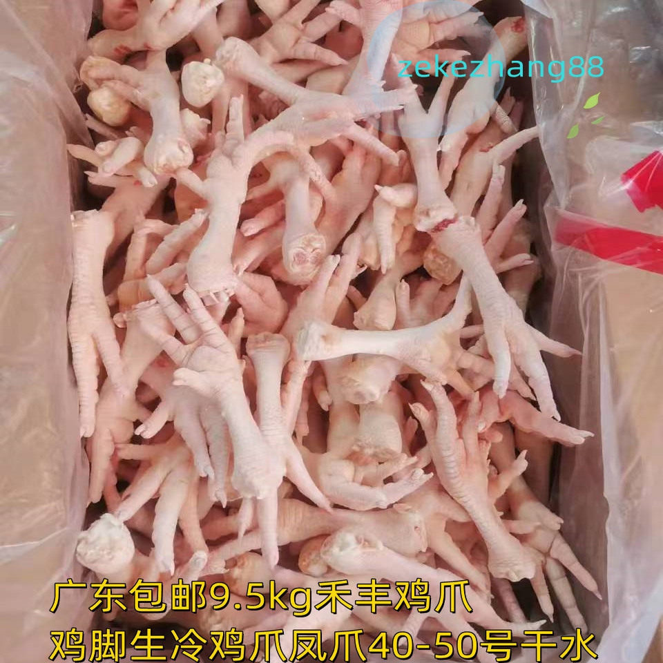 禾丰鸡爪鸡脚生冷冻品整箱批发