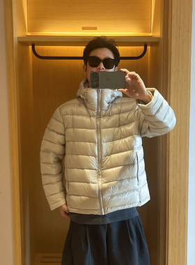 10D超薄连帽鹅绒羽绒服男女情侣