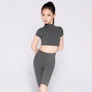 2026新款Venny薇妮【心电感应】拉丁舞服儿童短袖瑜伽运动套装夏