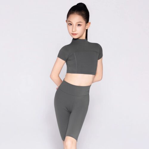 2026新款Venny薇妮【心电感应】拉丁舞服儿童短袖瑜伽运动套装夏