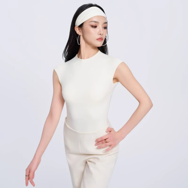 WAVE未午拉丁舞服女成人夏季短袖时尚三角设计上衣背影空间舞蹈裤