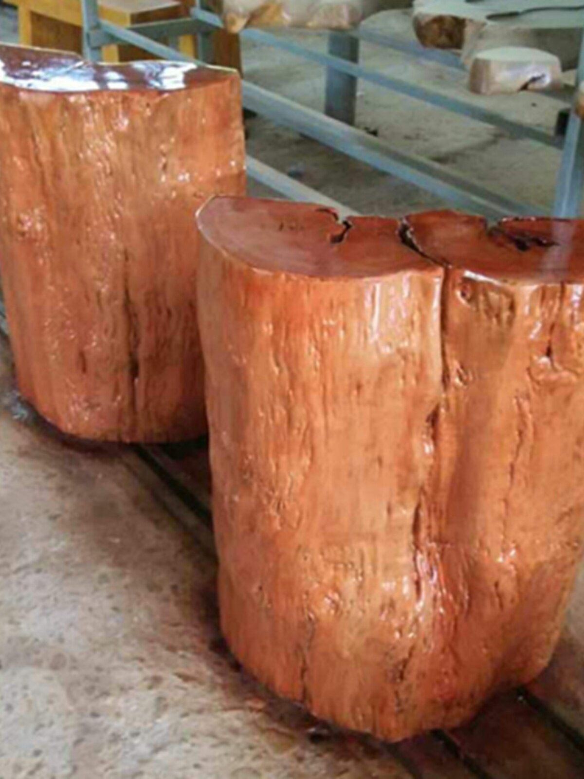 实木大板配套支架脚架桌脚原木半圆墩木桩树桩画案大班台底座茶u.