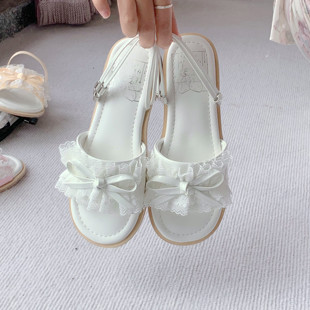 【幻境童话】沙滩派对lo鞋夏季凉鞋2025款可爱lolita凉鞋百搭