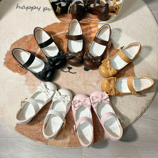 【全款现货】小蛋糕日系软妹可爱圆头玛丽珍女夏新款百搭低跟单鞋