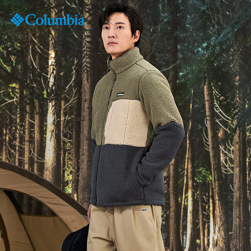 Columbia户外抓绒衣男柔软舒适