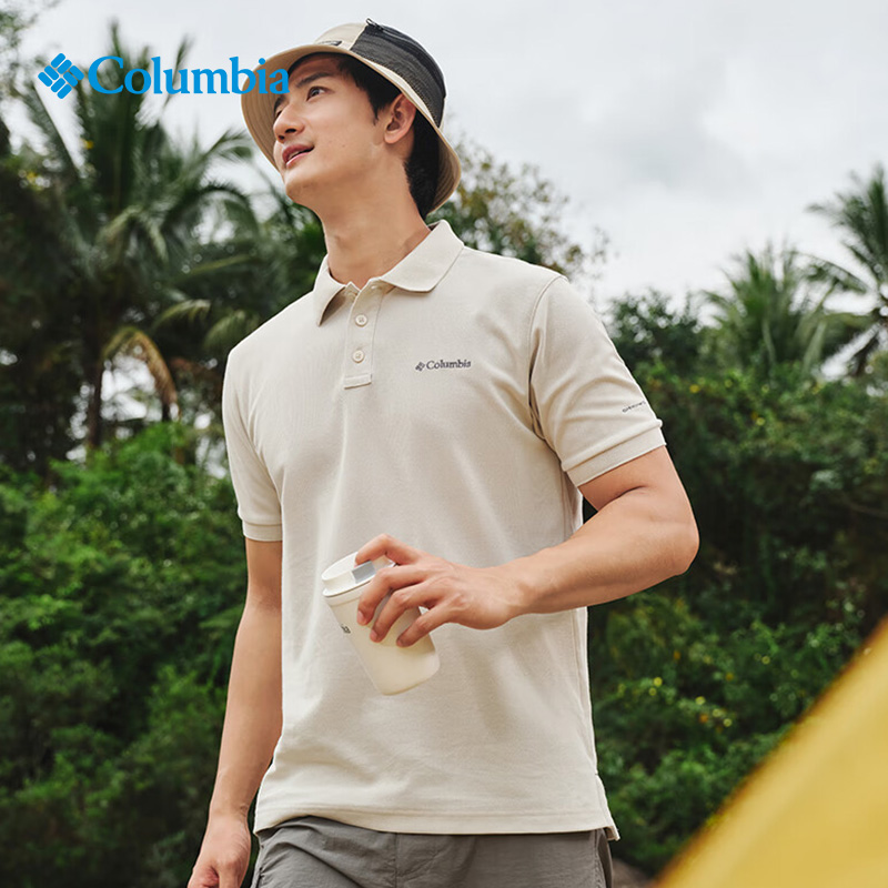 哥伦比亚男款户外速干短袖T恤