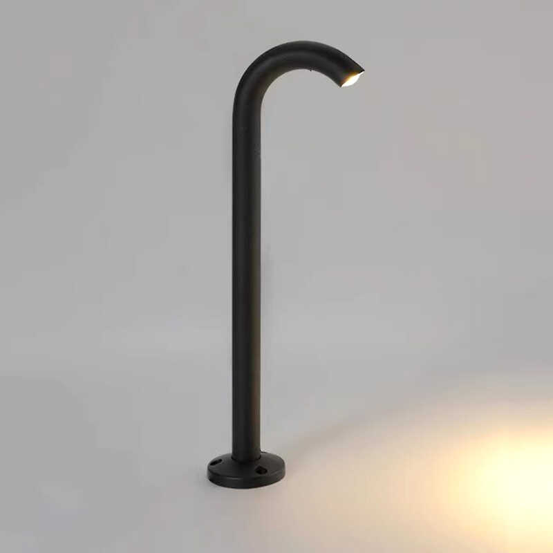 户外草坪灯景观落地矮柱灯别墅庭院酒店地插灯园林步道露台弯管灯