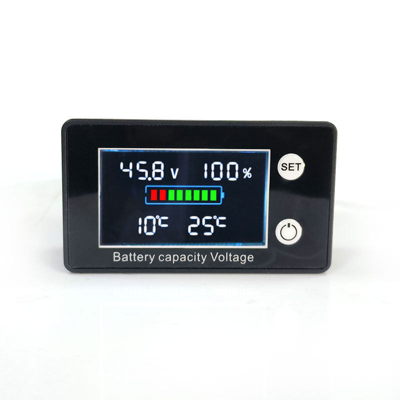 ZFX-W2027电瓶车电压电量表电量显示器 电量检测器带温度报警功能