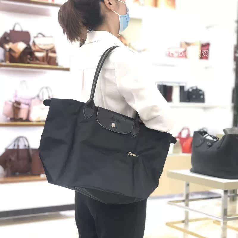 法国款饺子包龙骧凤娇中大号长柄单肩包大容量购物袋妈咪女包时尚