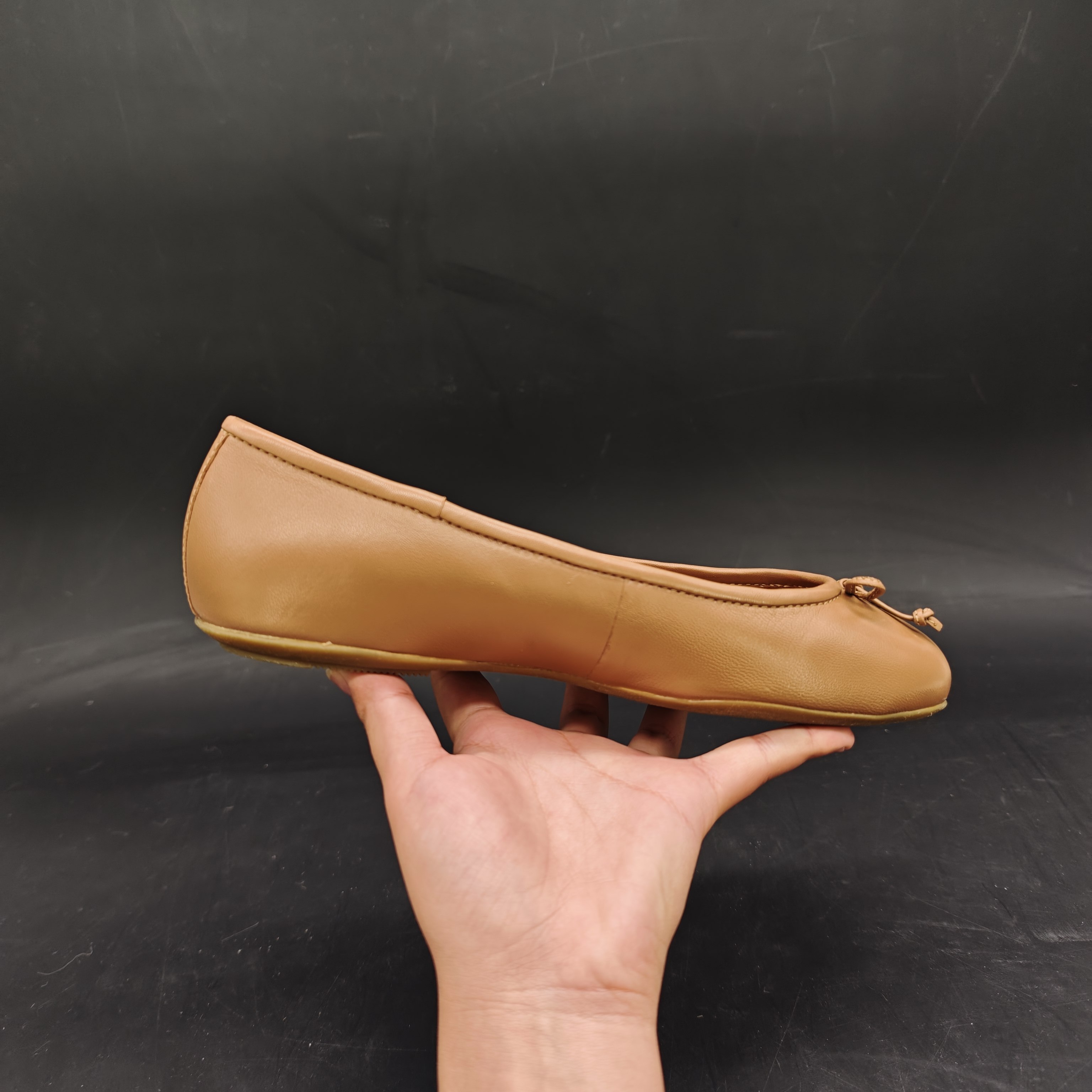 36码 GEOX健乐士专柜撤柜女士羊皮革芭蕾舞鞋 D45MUH C8156