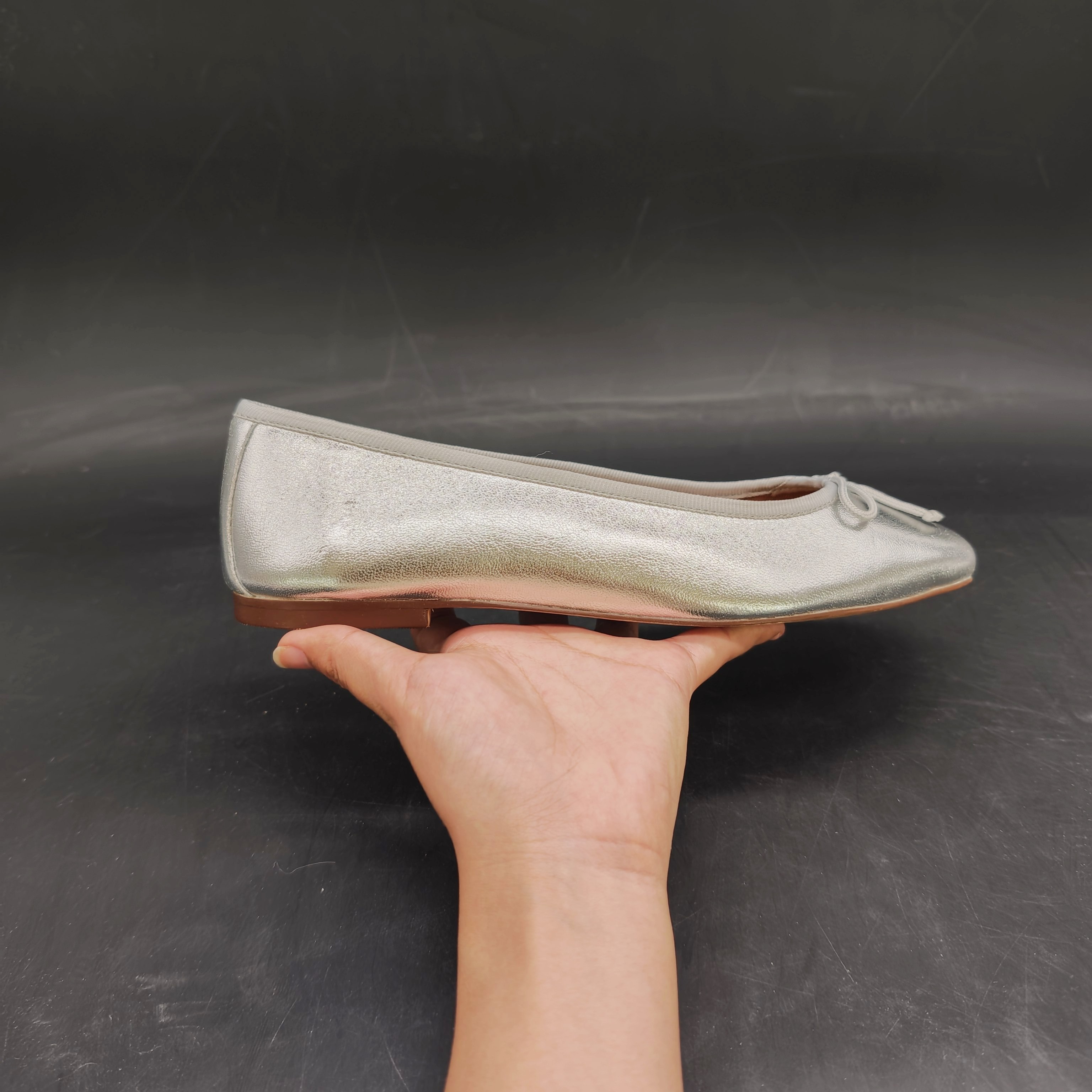 39码 GEOX健乐士专柜撤柜女士羊皮革芭蕾舞鞋 D45W6A C1007