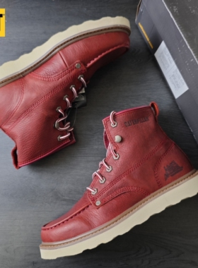 40码 CAT卡特男士秋冬户外徒步鞋柔软透气马丁靴休闲靴p714610