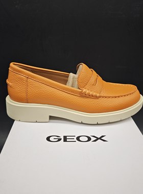 GEOX健乐士专柜撤柜女士牛皮革软面蓝气球底鞋 D25QRA  C2008