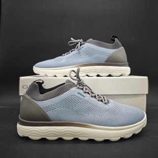 无原盒 GEOX男士 44码 网面系带蓝气球底休闲鞋