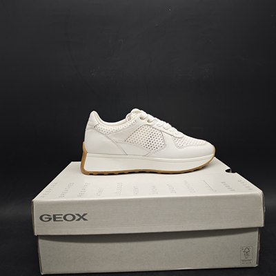 GEOX健乐士女鞋运动休闲简约系带老爹鞋小白鞋单鞋D45MDB  C1000