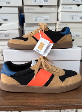 GEOX健乐士专柜撤柜25年新品 男士低帮拼接鞋面休闲板鞋151558-35