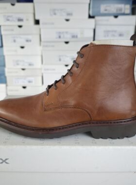 GEOX 男士牛皮革系带短靴 U16DRC C0013