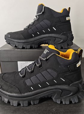 CAT卡特专柜撤柜男士休闲鞋户外徒步鞋中帮防水鞋P723910无原盒
