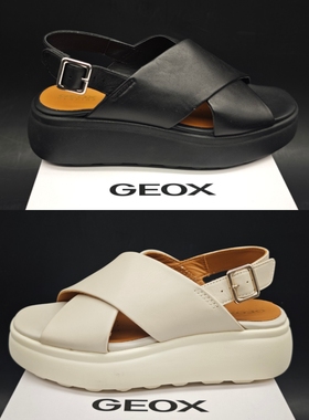 GEOX健乐士女士潮流百搭经典凉鞋 D45D4A  C9999/C5004