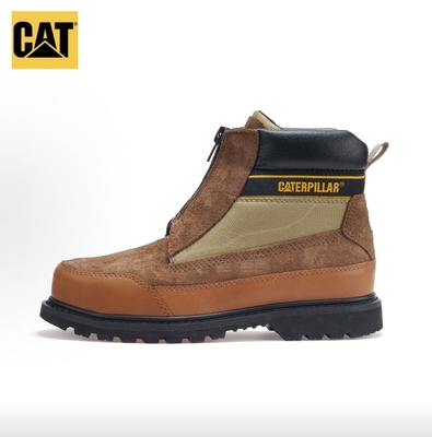 39码CAT卡特专柜男女同款头层牛皮防圆头系带及踝 户外靴p111398