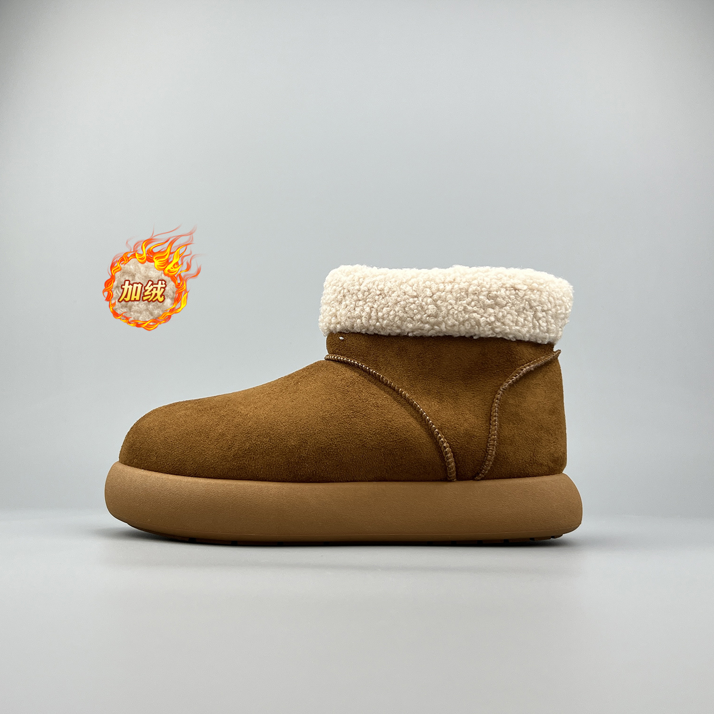 加绒保暖懒人雪地靴休闲防冻棉鞋