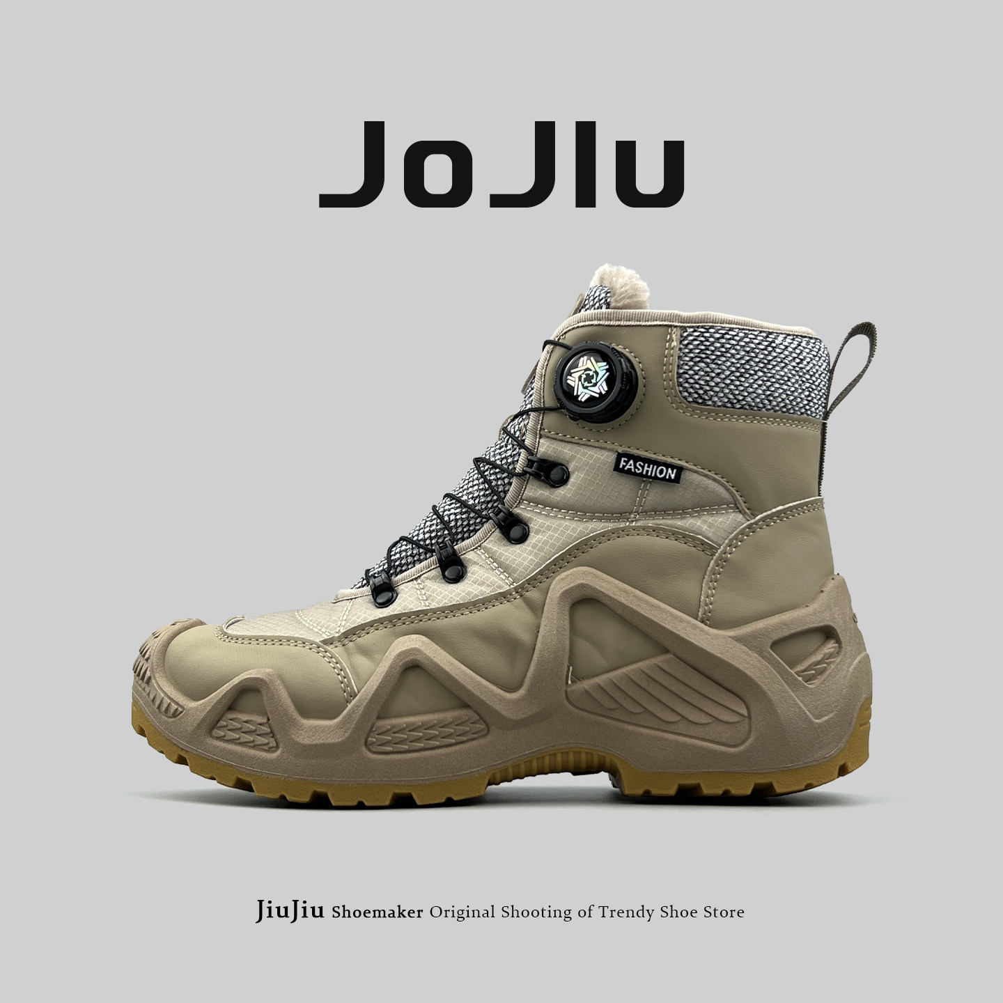 外贸男大码冬季高帮鞋加绒户外徒步雪地靴东北零下防寒工装马丁靴