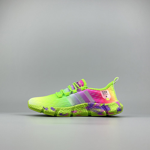 运动鞋爆米花软底慢跑大码网面鞋