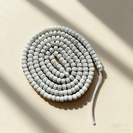 天然海南小星月菩提子迷你直切桶珠原生态顺白4x3mm佛珠手串手链