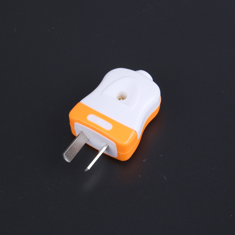 高级电源插头两脚两极两项加厚一体铜片电源插头 JR-CT820可转动