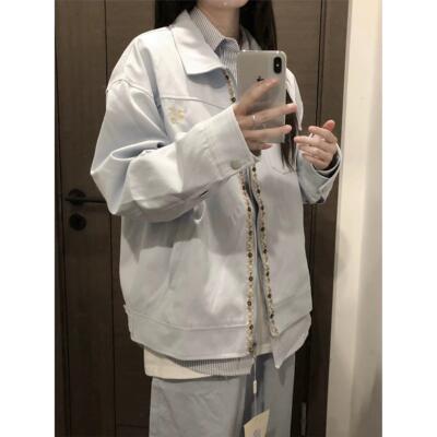 2025早秋新款高街刺绣翻