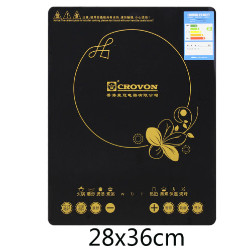 CROVON/香港皇冠电磁炉CS-203D1拆机面板28x36cm维修用微晶板整板