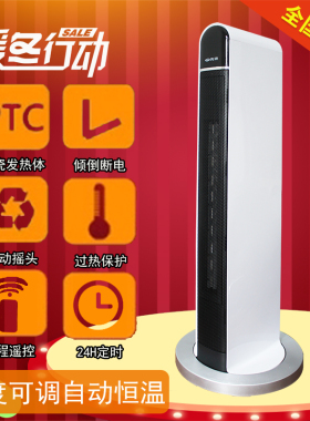 先锋暖风机取暖器HN86PS-22R遥控电暖器定时陶瓷加热家用DQ1806