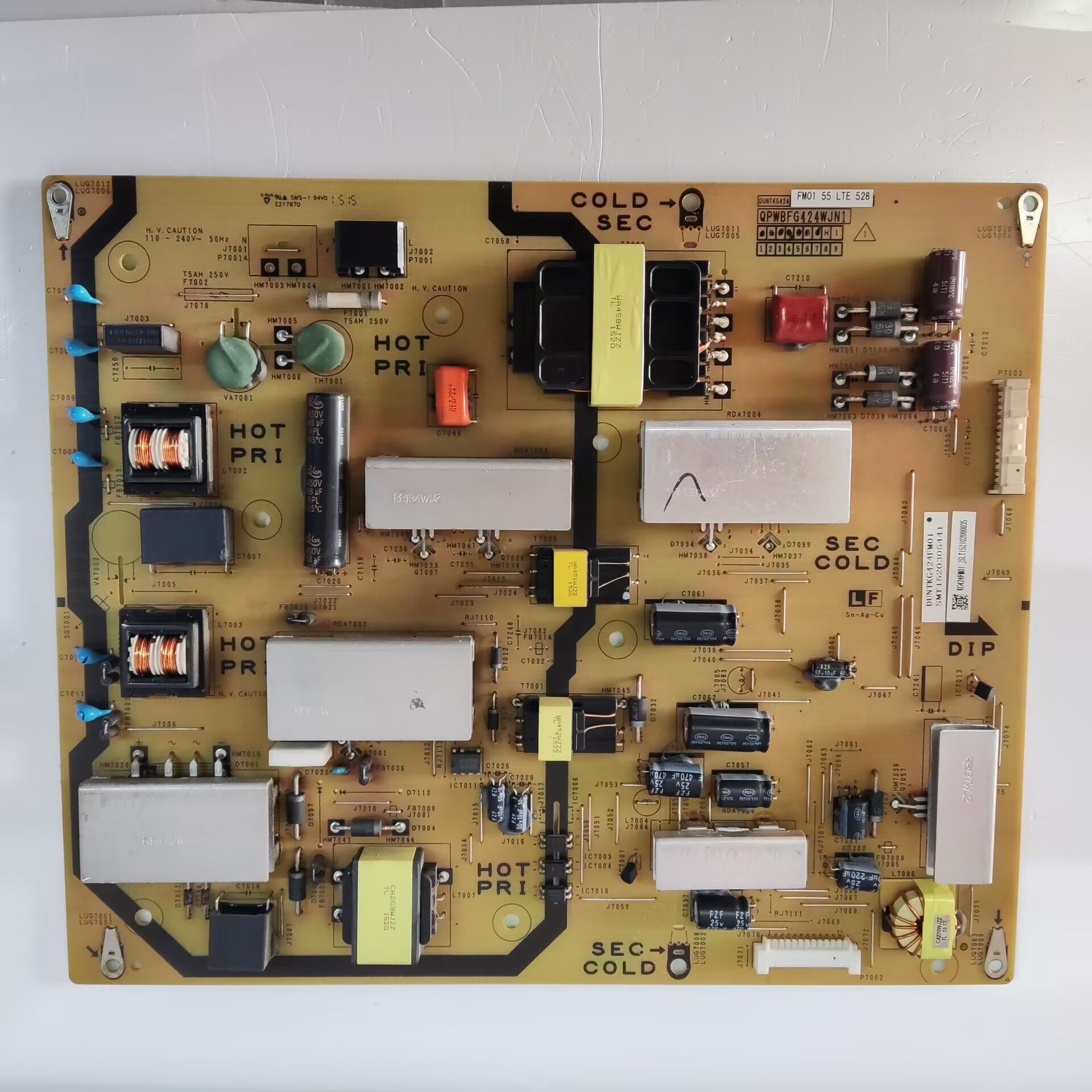 原装夏普LCD-60LX565A电源板QPWBFG424WJN1 DUNTKG424现货测好