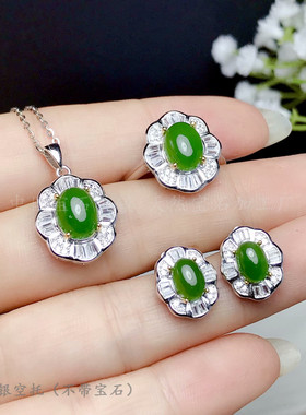 纯银戒指吊坠耳钉空托重工