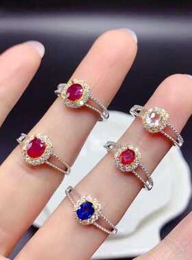 双色电镀分叉戒臂围钻s925银经典