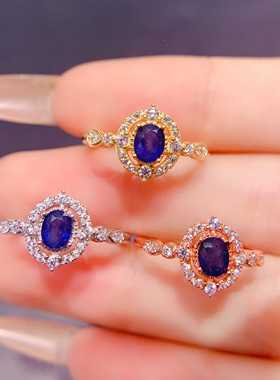 小众椭圆指环925纯银高级感