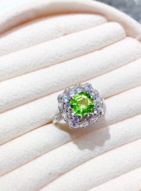 女未镶钳银饰品奢华气质戒指