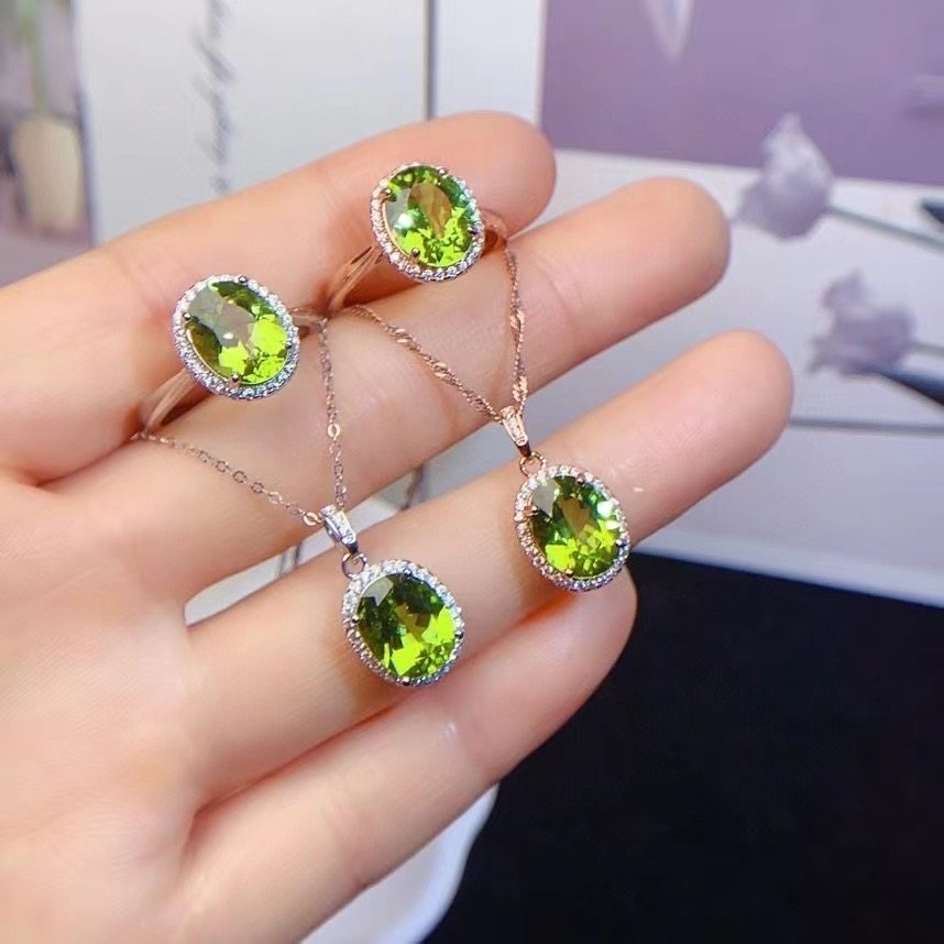 女925纯银一圈小钻经典款套装