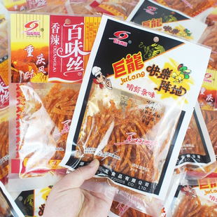 巨龙辣条快乐阵地辣条90g大袋香辣百味丝怀旧零食麻辣小面筋小吃