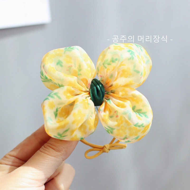 甜美花朵蝴蝶结皮筋公主可爱丸子头发绳儿童发饰宝宝头绳女孩发圈