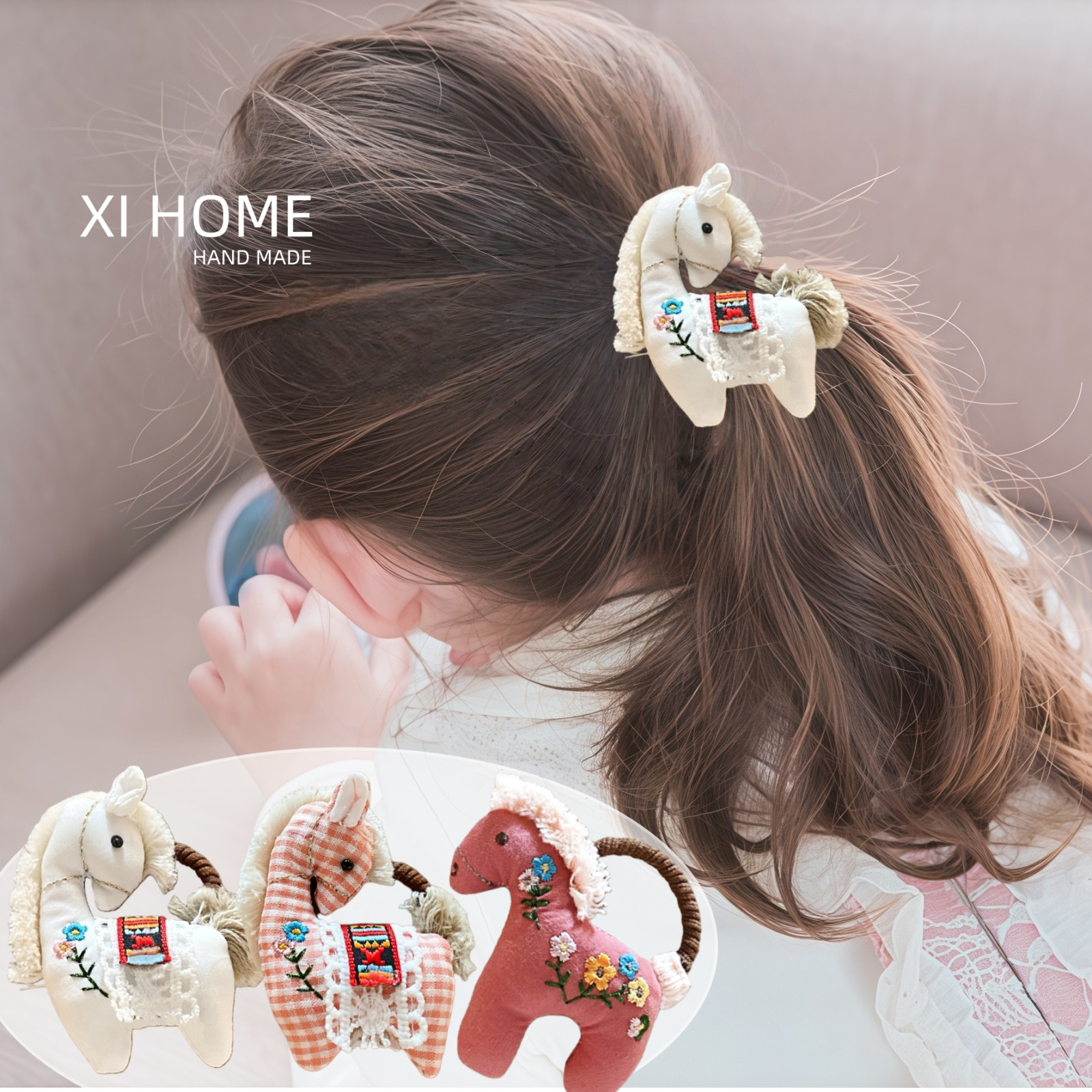 马年小马公仔皮筋新年发圈本命年可爱宝宝皮筋儿童扎头绳发饰女童,童装/婴儿装/亲子装,发饰,淘宝优惠券,粉丝福利购,淘宝优惠卷